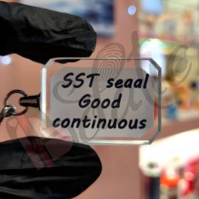 Porte clé crystal rectangulaire 