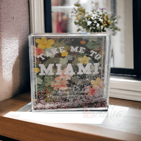 Boule de neige personnalisé carré 