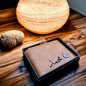 Porte feuille polo marron